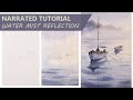 Watercolor Tutorial | How to Paint Water Reflection Mist | Watercolor Painting