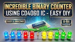 CD4060 Binary Counter LED Circuit – Easy DIY Electronics Project