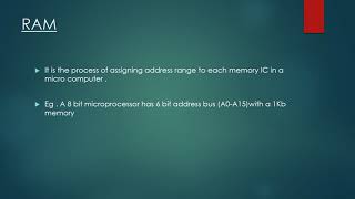 Memory Address Decoding