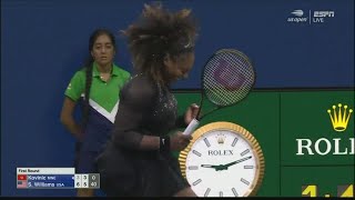 Serena Williams in action at the US Open tennis tournament