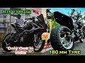 Pulsar Rs 200 Modification | Installing Superbike Tyre 180 mm |Installing R15v3 mask & DB viser