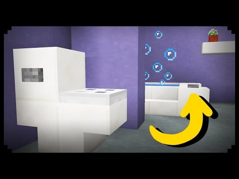 ✔ Minecraft: How to make a Working Bathroom ✔ Minecraft: How to make a Working Bathroom
