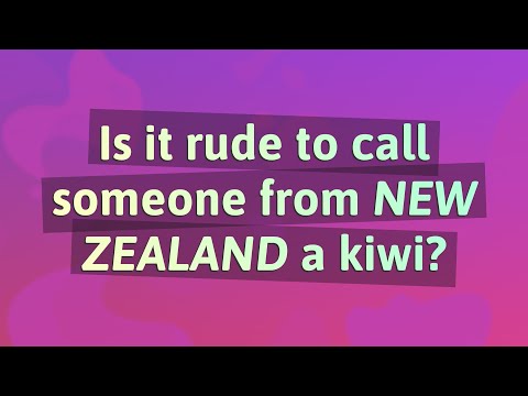 Is it rude to call a New Zealander a kiwi?