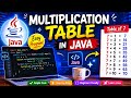 Multiplication Table Program in Java for Beginners | Java Tutorial 🔥