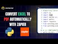 Convert Excel to PDF & Auto Email Reports Daily (Python + Zapier No Code Guide)