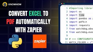 Convert Excel to PDF & Auto Email Reports Daily (Python + Zapier No Code Guide)