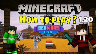 How to play Bedwars in Minecraft pe | Play bedwars in Minecarft 1.20 ,1.19 | Tmg_XD | Leatest Video|