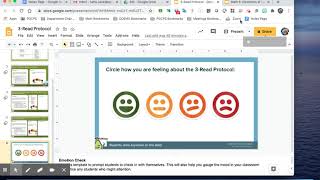 Three Read Protocol 6th Grade