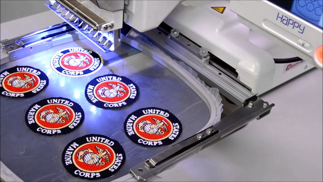 2 Of 2: Mass-Producing Patches With Your HAPPY Embroidery Machine - YouTube