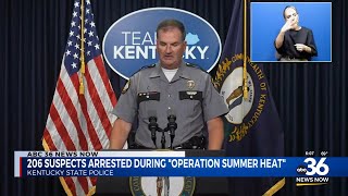 206 suspects arrested during "Operation Summer Heat"
