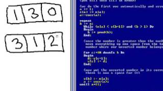 turbo pascal: sort
