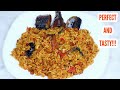 Perfectly cooked rice and beans (jollof) | Very tasty and yummy!