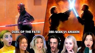 Best Duels Reactions in Star Wars Movies (Obi-Wan VS Anakin Duel & Duel Of The Fates)