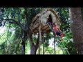 Build Tree House Bamboo in Wild Build Tree House Bamboo in Wild