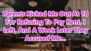 Parents Kicked Me Out At 18 For Refusing To Pay Rent. I Left, And A Week Later They Accused Me...