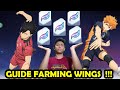 GUIDE Tips Farming WINGS Banyak Di Game Haikyuu!! Touch The Dream