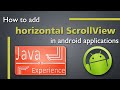 How to add horizontal scroll view in android app
