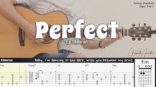 Perfect - Ed Sheeran | Fingerstyle Guitar | TAB + Chords + Lyrics