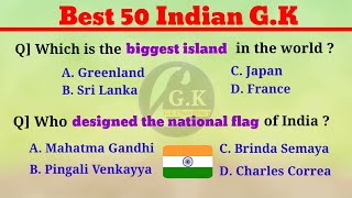 Top 50 Indian GK questions & answers in English/MCQ GK/GK/@https://youtube.com/@generalknowledgekey