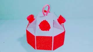 How To Make A Paper Gift Box with Lid | DIY Gift Box Ideas | Paper Craft Ideas