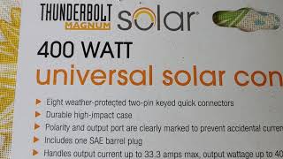 Using the "Hub" Universal Solar Connector from Harbor Freight