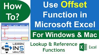 How to use Offset Function in Microsoft Excel for Dynamic Calculations | Learn in 5 Minutes