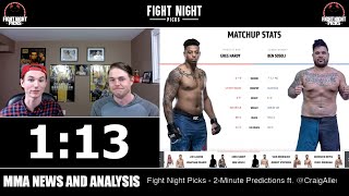 UFC Boston: Greg Hardy vs. Ben Sosoli 2-Minute Prediction