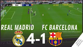 Real Madrid vs Barcelona [4-1] HIGHLIGHTS • Simulación & Recreación de Video Juego