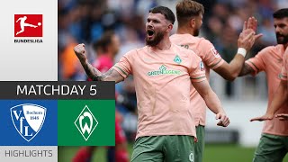 VfL Bochum - Werder Bremen 0-2 | Highlights | Matchday 5 – Bundesliga 2022/23