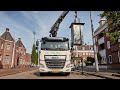 DAF CF Electric refuse collection truck in Rotterdam, The Netherlands