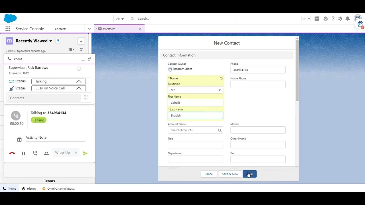 Salesforce Smartconnect For Cisco Contact Center Youtube