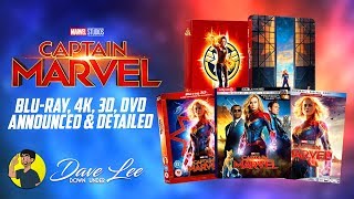 CAPTAIN MARVEL - Blu-ray, 4K, 3D, DVD Announced & Detailed