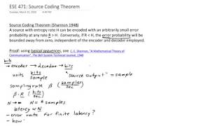 ESE 471 Shannon Source Coding Theorem