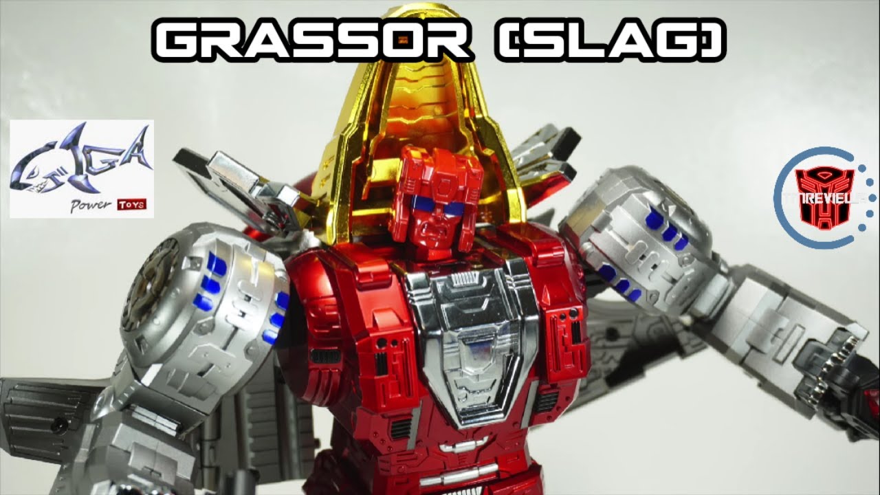 Gigapower Gigasaurs Hq02r Grassor Chrome Version Reissue Aka Slag