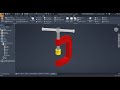 Autodesk Inventor 2025 | Assembly How to Make Iron Clamp | 4K 60fps