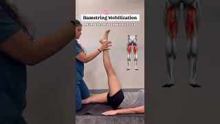 hamstring mobilization is simply reducing back buttock and knee pain#mobility #physiotherapy