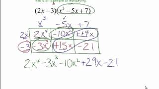 Skill 3 Example 3, Multiplying Polynomials