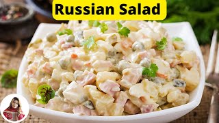 Russian Salad Recipe | Best home made salad | side dish | healthy tasty recipe | Urdu | Hindi