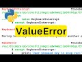 ValueError | Python | Tutorial