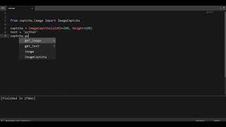 how to generate Captcha using python