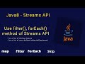 Java 8 - How to use filter(), forEach() method of Streams API for a list of user defined objects?