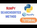 Python NumPy Tutorial For Beginners - NumPy | searchsorted method with Examples