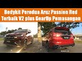 Bodykit Perodua Aruz Passion Red Terbaik V2 plus GearUp Installation