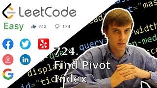 LeetCode Find Pivot Index Solution Explained - Java