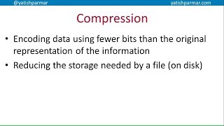 Compression (intro) - A Level Computer Science