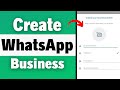 How To Create WhatsApp Business Account (2023) WhatsApp Business SignUp