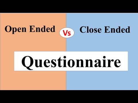 What is the difference of open-ended and closed questions with examples?