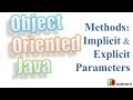 37 Java Methods Implicit and Explicit Parameters |