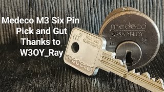 Medeco M3 6pin Pick and Gut. Thanks to @W3OY-RAY for the lock