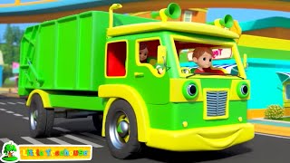 Wheels On The Garbage Truck + More Nursery Rhymes and Vehicles for Kids